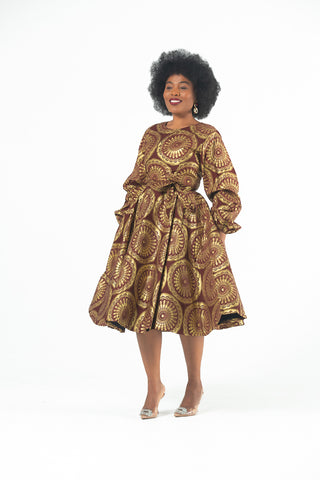 MARIAMA GOLD DRESS