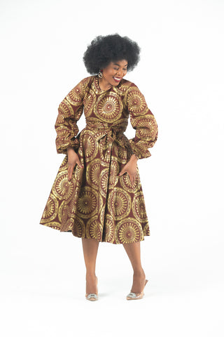 MARIAMA GOLD DRESS