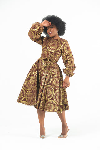 MARIAMA GOLD DRESS