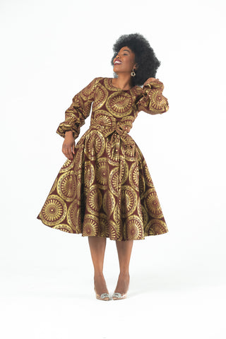 MARIAMA GOLD DRESS