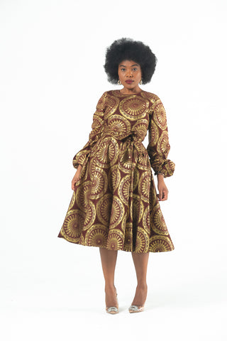 MARIAMA GOLD DRESS