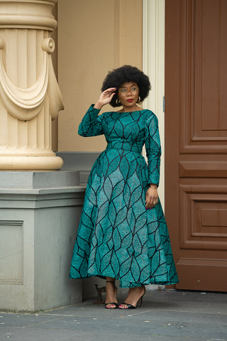 MOYO MIDAXI LONG SLEEVE DRESS