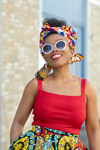 ABIBA KENTE HEADWRAP