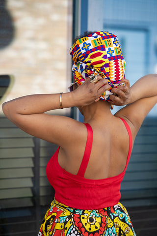 ABIBA KENTE HEADWRAP