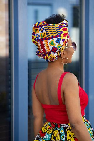 ABIBA KENTE HEADWRAP