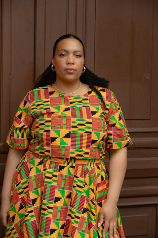 TEJU KENTE SKIRT SET