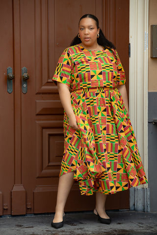 TEJU KENTE SKIRT SET