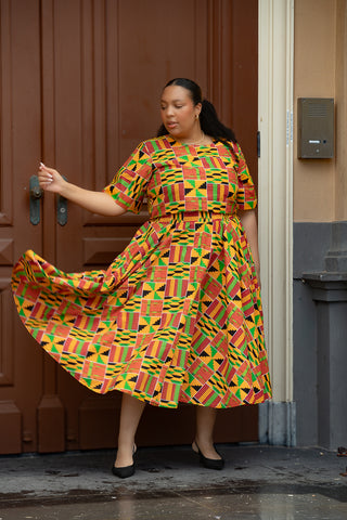 TEJU KENTE SKIRT SET