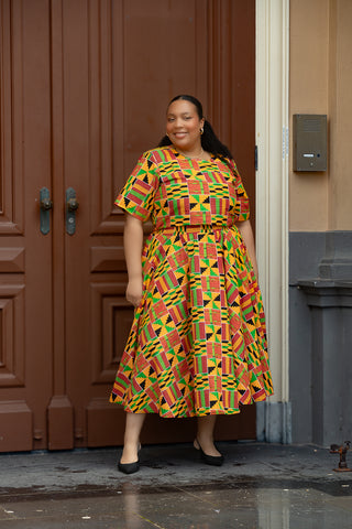 TEJU KENTE SKIRT SET