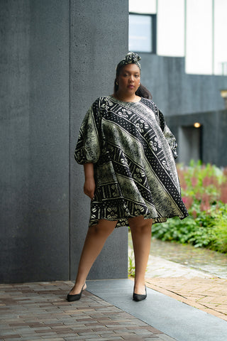 OSEYE TRIBAL PRINT DRESS