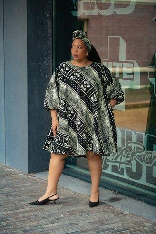 OSEYE TRIBAL PRINT DRESS