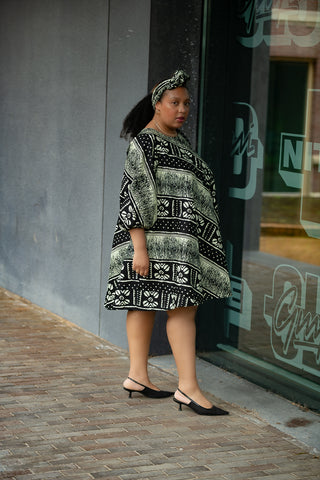 OSEYE TRIBAL PRINT DRESS