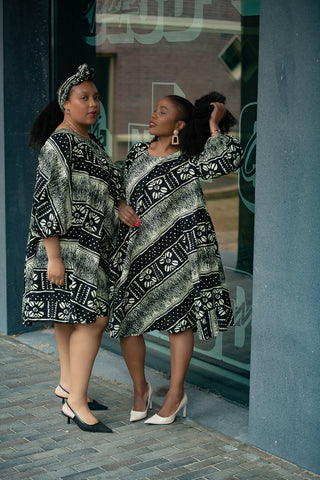 OSEYE TRIBAL PRINT DRESS