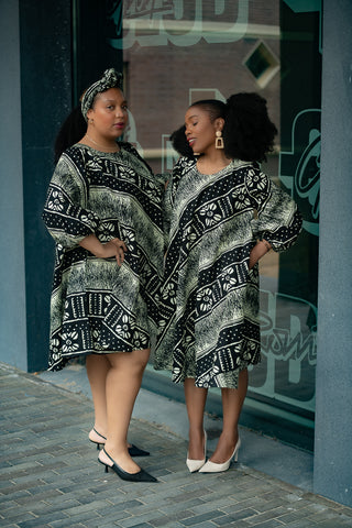 OSEYE TRIBAL PRINT DRESS