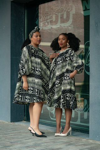 OSEYE TRIBAL PRINT DRESS