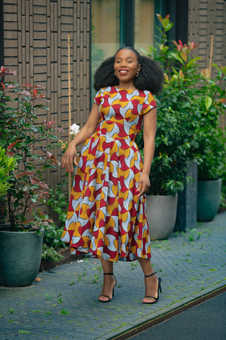 MARIGOLD FLARE DRESS