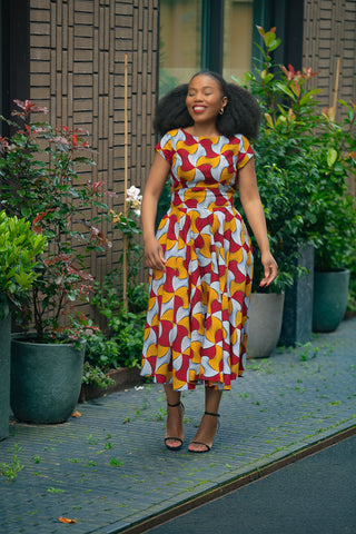 MARIGOLD FLARE DRESS