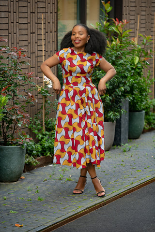 MARIGOLD FLARE DRESS