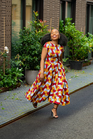 MARIGOLD FLARE DRESS