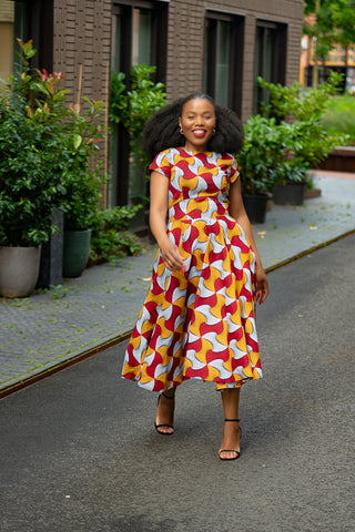 MARIGOLD FLARE DRESS