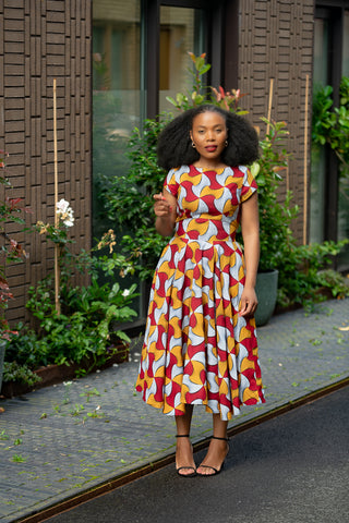 MARIGOLD FLARE DRESS