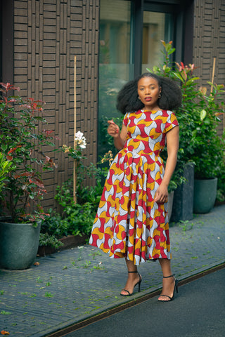 MARIGOLD FLARE DRESS