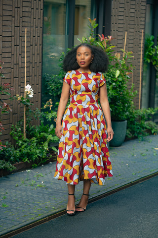 MARIGOLD FLARE DRESS