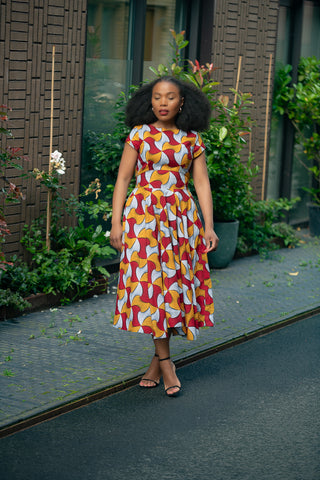 MARIGOLD FLARE DRESS