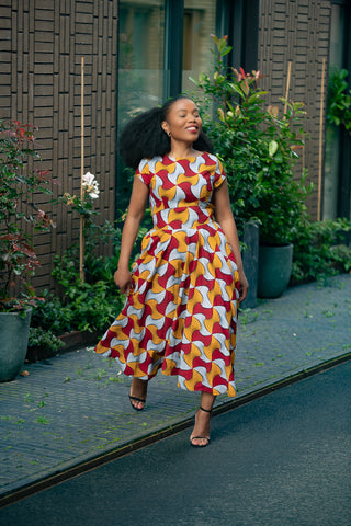 MARIGOLD FLARE DRESS