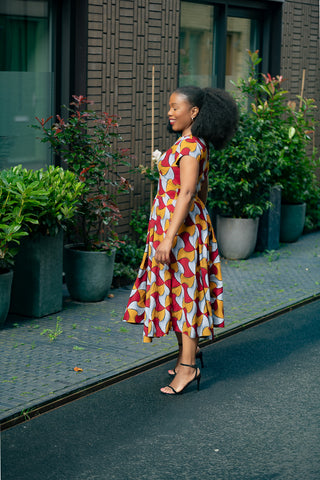 MARIGOLD FLARE DRESS