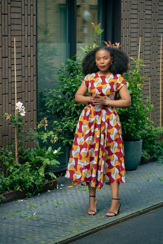 MARIGOLD FLARE DRESS