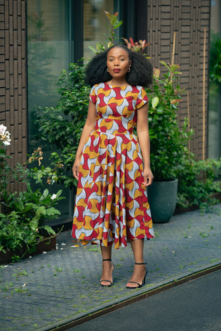 MARIGOLD FLARE DRESS