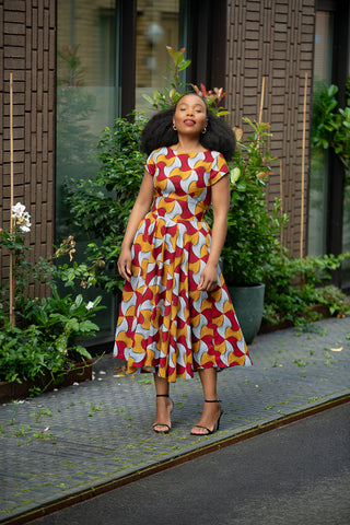 MARIGOLD FLARE DRESS