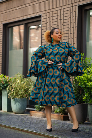 MKALI LONG SLEEVE DRESS