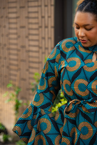 MKALI LONG SLEEVE DRESS