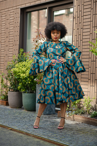 MKALI LONG SLEEVE DRESS