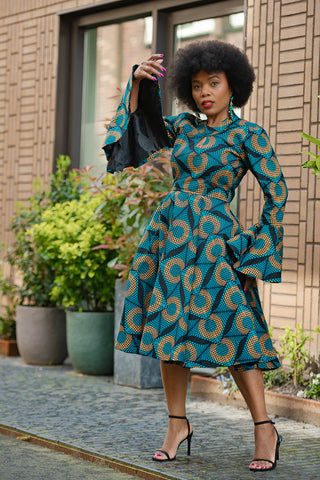 MKALI LONG SLEEVE DRESS