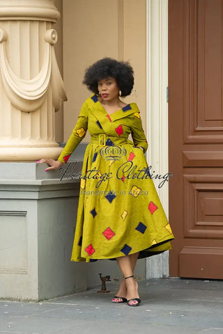 Aberash Long Sleeve Dress Apparel & Accessories