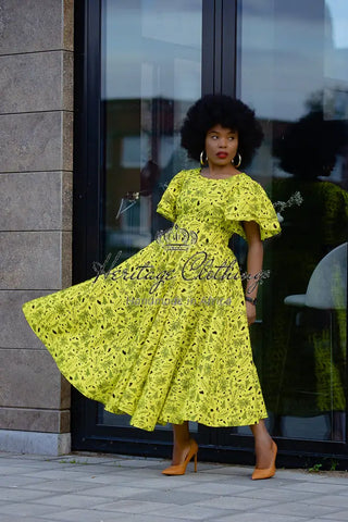 Adesua Yellow Dress