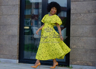 Adesua Yellow Dress