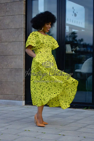 Adesua Yellow Dress