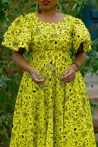 Adesua Yellow Dress