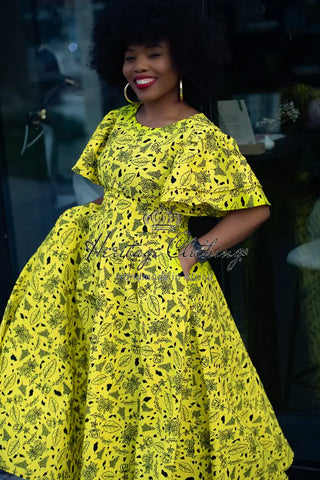 Adesua Yellow Dress