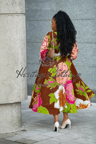 ADIYA MIDAXI LONG SLEEVE DRESS Dresses