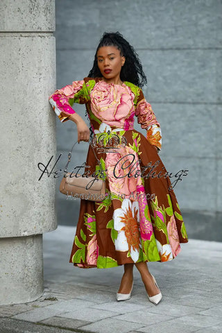 ADIYA MIDAXI LONG SLEEVE DRESS Dresses