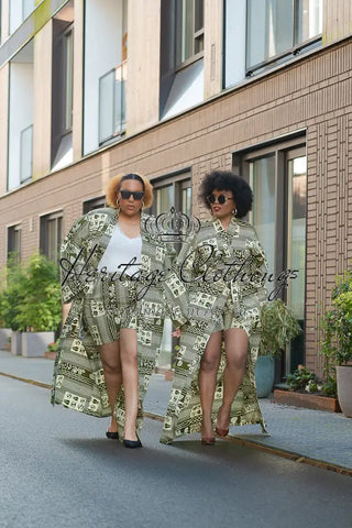 Althea Tribal Print Kimono Coats & Jackets