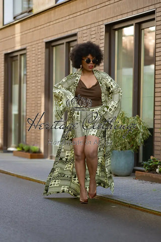 Althea Tribal Print Kimono Coats & Jackets