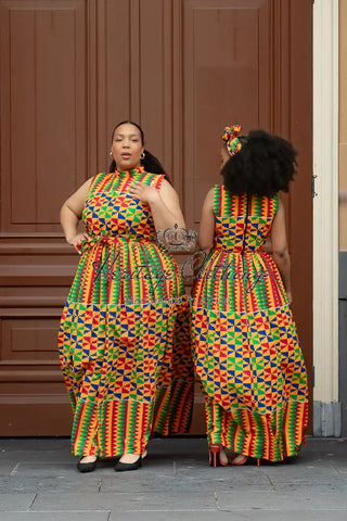 Asana Kente Maxi Dress Dresses