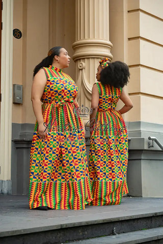 Asana Kente Maxi Dress Dresses