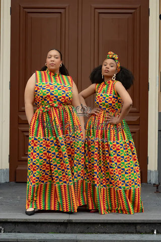 Asana Kente Maxi Dress Dresses